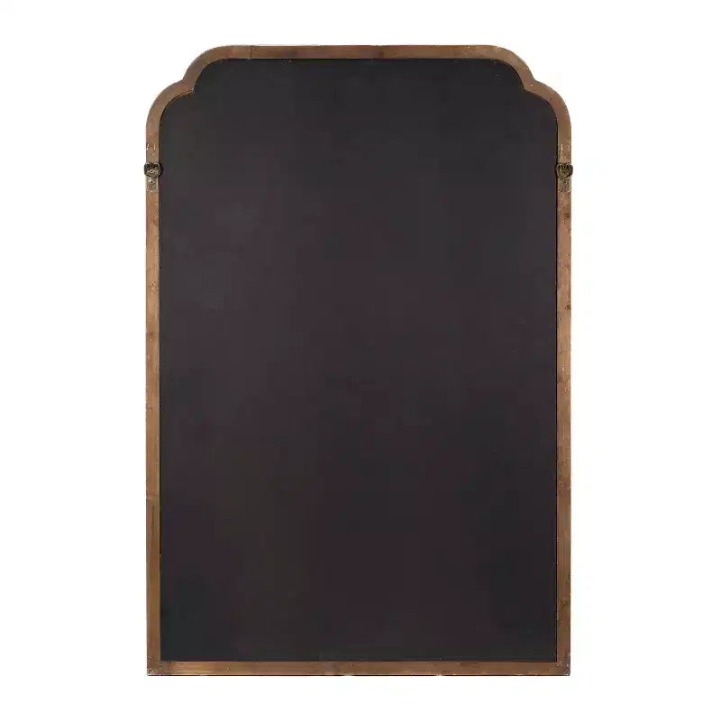 Espejo de pared rectangular rústico marrón/envejecido, marco de madera, 24" An. x 36" Al.