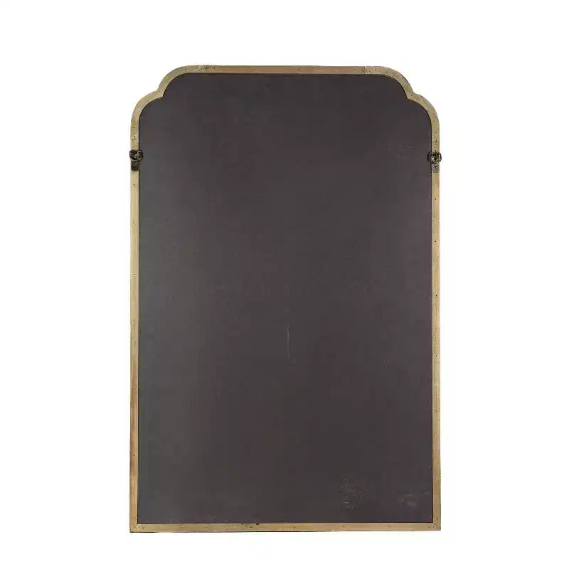 Espejo de pared rectangular rústico marrón/envejecido, marco de madera, 24" An. x 36" Al.