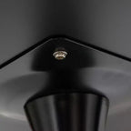 Juego de comedor redondo de 5 piezas transparente, estilo pedestal, capacidad para 4 personas