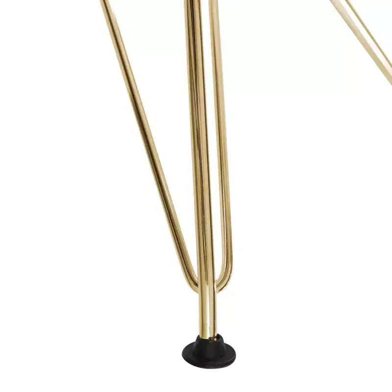 Juego de comedor redondo de 5 piezas transparente, estilo pedestal, capacidad para 4 personas