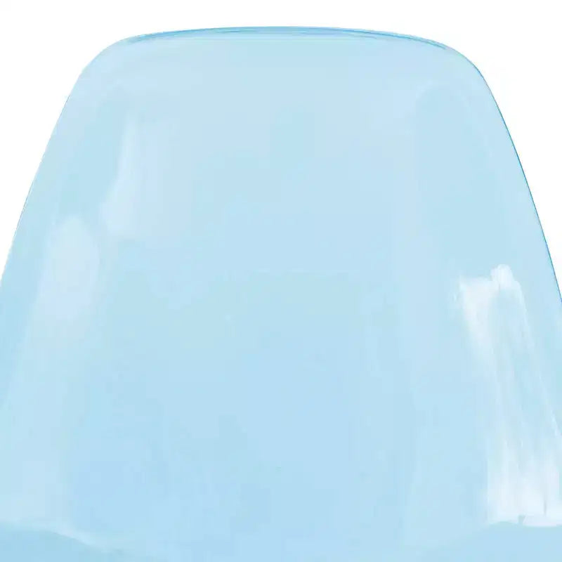Juego de comedor redondo de 5 piezas transparente, estilo pedestal, capacidad para 4 personas