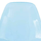 Juego de comedor redondo de 5 piezas transparente, estilo pedestal, capacidad para 4 personas