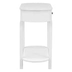 Mesa consola ovalada marrón con cajón y estante abierto, montaje por 1 persona, 101.6 cm de ancho
