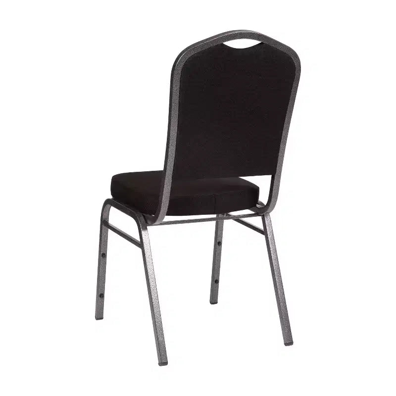 Silla de banquete apilable Black Crown, juego de 4