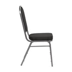 Silla de banquete apilable Black Crown, juego de 4