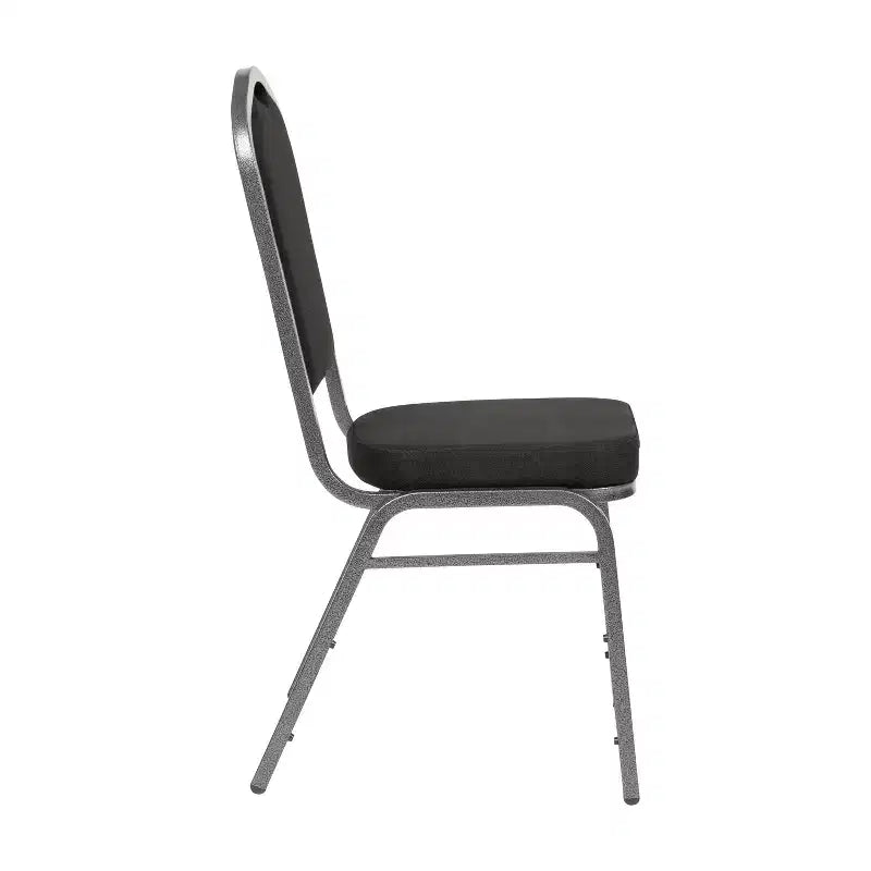 Silla de banquete apilable Black Crown, juego de 4