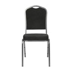 Silla de banquete apilable Black Crown, juego de 4