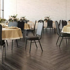 Silla de banquete apilable Black Crown, juego de 4