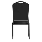 Silla de banquete apilable Black Crown, juego de 4