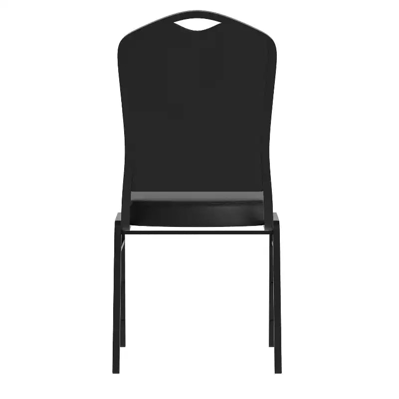 Silla de banquete apilable Black Crown, juego de 4