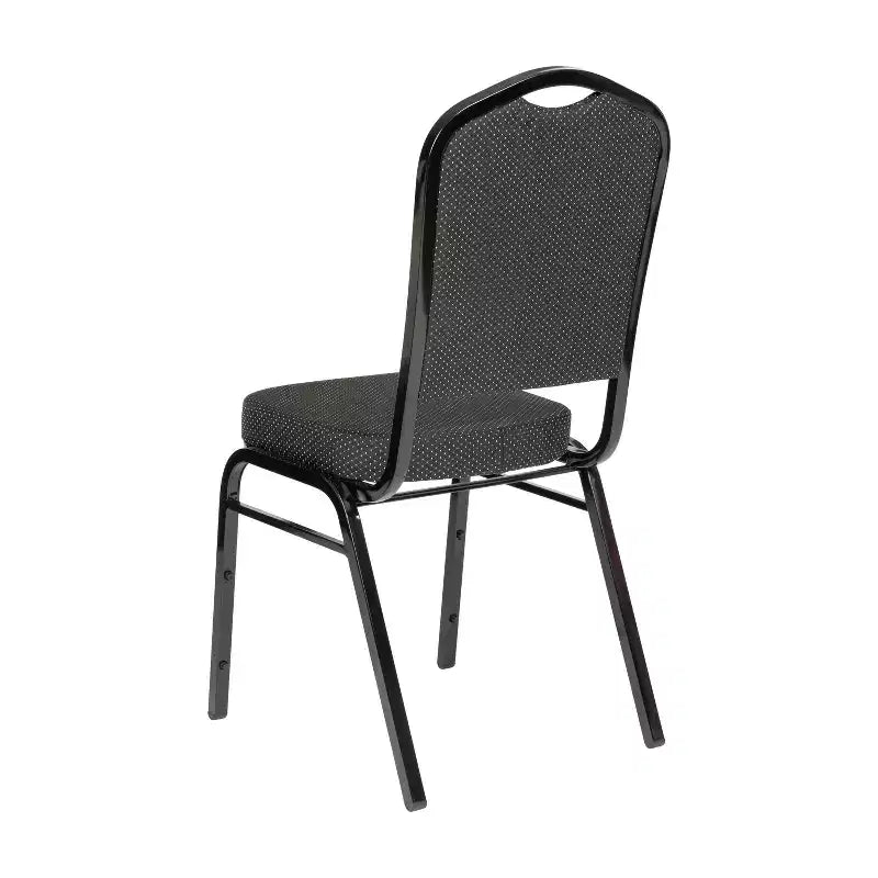 Silla de banquete apilable Black Crown, juego de 4