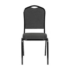 Silla de banquete apilable Black Crown, juego de 4