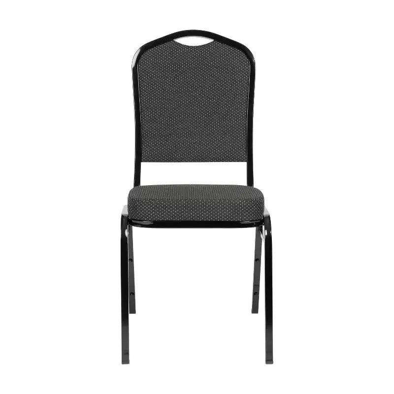 Silla de banquete apilable Black Crown, juego de 4