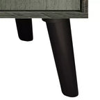 Mueble para TV de 60" con almacenamiento de gabinete y estantes abiertos, marrón / gris / roble claro