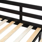 Cama alta de tamaño completo con escritorio y estantes – Negro y azul / Negro y verde / Negro y rojo, 1 persona