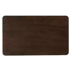 Mesa de comedor rectangular marrón, estilo caballete, para 4 personas