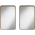 Uttermost Andi Gold and Black 24 x 38 Rectangular Wall Mirrors Set of 2