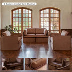Sillón modular tapizado con brazo izquierdo, 1 plaza