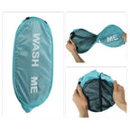 Cesto de ropa plegable de malla, negro/azul/verde/rosa, 75L, para 1 persona