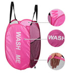 Cesto de ropa plegable de malla, negro/azul/verde/rosa, 75L, para 1 persona