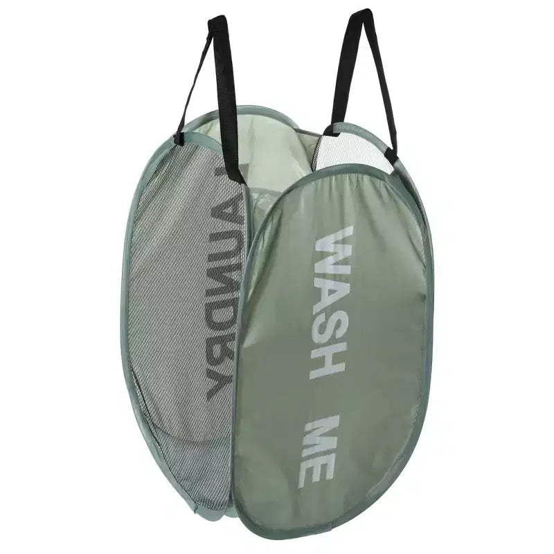 Cesto de ropa plegable de malla, negro/azul/verde/rosa, 75L, para 1 persona