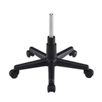 Silla de oficina giratoria sin brazos, gris/blanco, regulable en altura, para 1 persona
