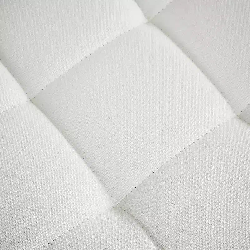 Silla de oficina giratoria sin brazos, gris/blanco, regulable en altura, para 1 persona