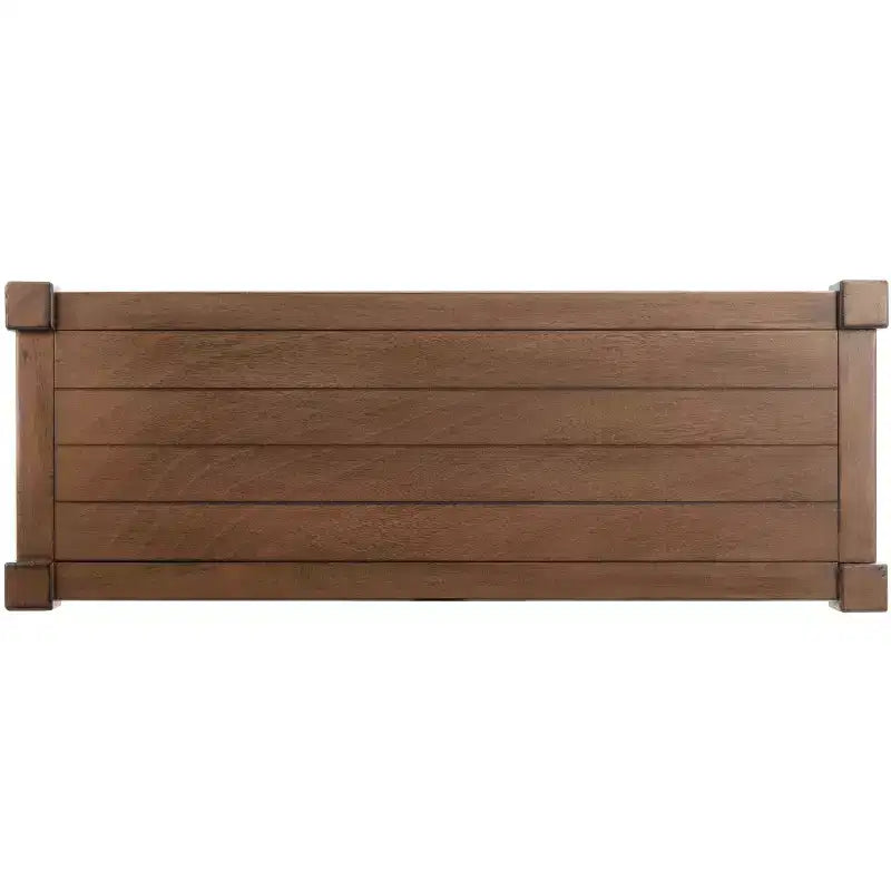 Mesa consola con estante abierto – Marrón / Blanco envejecido