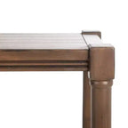 Mesa consola con estante abierto – Marrón / Blanco envejecido