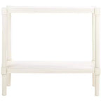 Mesa consola con estante abierto – Marrón / Blanco envejecido