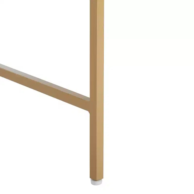 Escritorio de escritura blanco y dorado, 1 persona