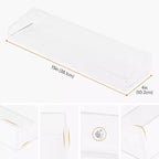 Estante de pared flotante de acrílico transparente, 15"x4"x2", juego de 2